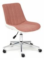 Кресло STYLE экошерсть/кож/зам, розовый/белый, 36-01 фото Кресло STYLE экошерсть/кож/зам, розовый/белый, 36-01. Фото №1