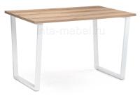 Стол деревянный Лота Лофт 120 25 мм дуб делано светлый / белый матовый фото Стол деревянный Лота Лофт 120 25 мм дуб делано светлый / белый матовый