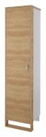Сити СТЛ.336.08 Шкаф 1 дв. Бело-серый/Дуб небраска. Фото №1