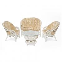 Комплект Черчилль с 2-х местным диваном, цвет: белый фото Комплект Черчилль с 2-х местным диваном, цвет: белый. Фото №1