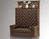 Диван со спальным местом для кабинета Б 5.18 Орех/Кофе фото Диван со спальным местом для кабинета Б 5.18 Орех/Кофе