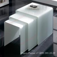 Набор из трех столиков DUPEN ND-01 белый