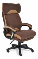 Кресло DUKE флок/ткань, коричневый/бронза, 6/TW-21. Фото №1