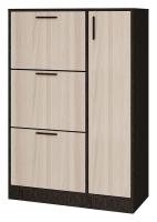 Лофт-5 СТЛ.235.01 Тумба для обуви Венге/Ясень шимо светлый фото Лофт-5 СТЛ.235.01 Тумба для обуви Венге/Ясень шимо светлый