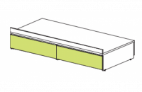 Тахта вкладыш с ящиками Силуэт фото Тахта вкладыш с ящиками Силуэт. Фото №1