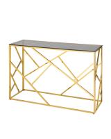 Консоль АРТ ДЕКО 120х40 золото стекло smoke фото Консоль АРТ ДЕКО 120х40 золото стекло smoke. Фото №1