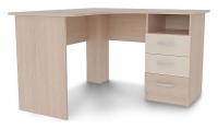 Стол компьютерный 1200 угловой Галерея дуб млечный/крем фото Стол компьютерный 1200 угловой Галерея дуб млечный/крем