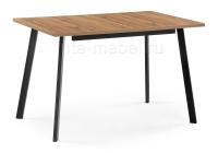 Стол деревянный Колон лофт 120 25 мм дуб вотан / черный матовый фото Стол деревянный Колон лофт 120 25 мм дуб вотан / черный матовый