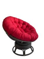 Кресло Папасан вращающийся 23/01В с красной подушкой фото Кресло Папасан вращающийся 23/01В с красной подушкой. Фото №1