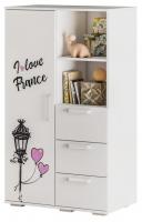 Тумба комбинированная Трио,белый фото Тумба комбинированная Трио,белый. Фото №1