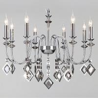 Подвесная люстра Eurosvet Telao 10110/8 хром/дымчатый хрусталь Strotskis фото Подвесная люстра Eurosvet Telao 10110/8 хром/дымчатый хрусталь Strotskis. Фото №1