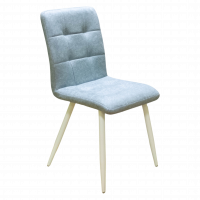 Стул Доби (Каркас (белый 9016 матовый) тк. коллекции Safari голубой 020) фото Стул Доби (Каркас (белый 9016 матовый) тк. коллекции Safari голубой 020). Фото №1