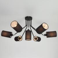 Потолочная люстра Eurosvet Duetto 70072/7 черный фото Потолочная люстра Eurosvet Duetto 70072/7 черный. Фото №1