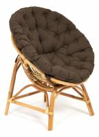 Кресло PAPASAN CLEO ECO / с подушкой / Natural (натуральный), ткань Коричневый, 3М7-147 фото Кресло PAPASAN CLEO ECO / с подушкой / Natural (натуральный), ткань Коричневый, 3М7-147. Фото №1