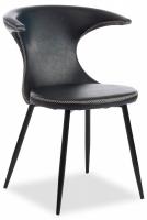 Стул FLAIR (mod. 9020) экокожа/металл, 60 х 56 х 78 см , зеленый 14/черный  (поставляется по 4 шт)