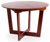 Стол круглый раскладной BORNEO (Борнео) основание бук, столешница мдф, 110x75x110+40см, Коричневый фото Стол круглый раскладной BORNEO (Борнео) основание бук, столешница мдф, 110x75x110+40см, Коричневый. Фото №1