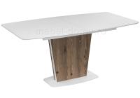 Стол Оливер белый / лиственница горная фото Стол Оливер белый / лиственница горная