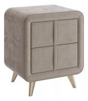 Тумба прикроватная Софи 2, (480х370х580) какао (велюр)