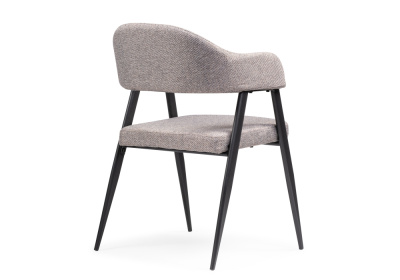 Стул на металлокаркасе Twin gray / black. Фото