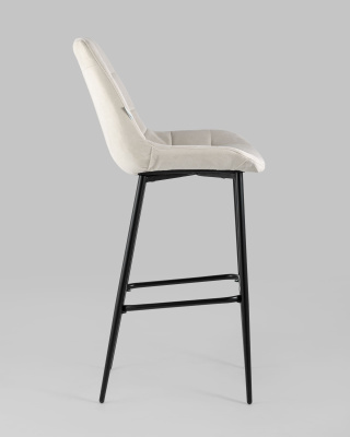 Стул барный Флекс велюр бежевый фото Стул барный Флекс велюр бежевый. Фото №4