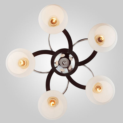 Потолочная люстра Eurosvet Larion 9654/5 хром/венге фото Потолочная люстра Eurosvet Larion 9654/5 хром/венге. Фото №2