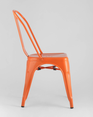 Стул TOLIX оранжевый глянцевый. Фото