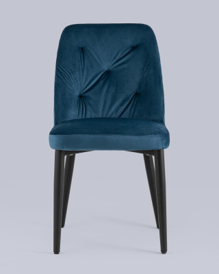 Стул Эмма велюр сине-зеленый. Фото