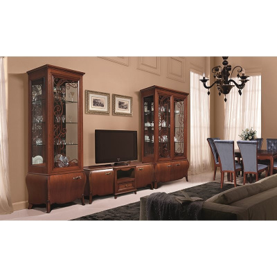 Шкаф с витриной Тэсоро ГМ 6352. Фото