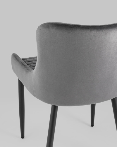 Стул Ститч Хани велюр серый. Фото №8