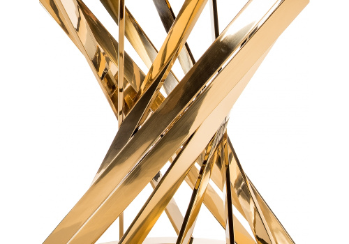 Стол стеклянный Twist gold / black фото Стол стеклянный Twist gold / black. Фото №3
