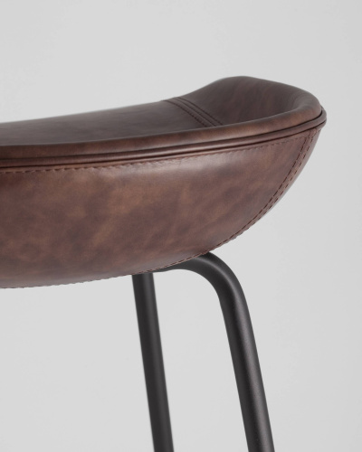 Стул барный Beetle Lite PU коричневый. Фото №9