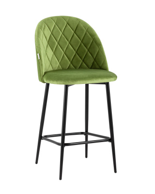 Стул полубарный Марсель велюр травяной фото Стул полубарный Марсель велюр травяной. Фото №2