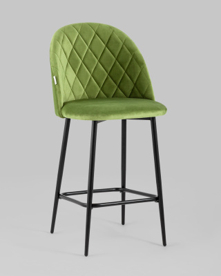 Стул полубарный Марсель велюр травяной фото Стул полубарный Марсель велюр травяной. Фото №3