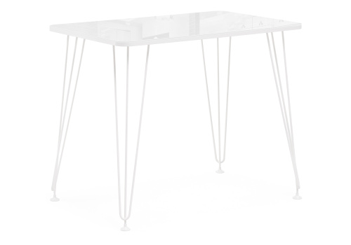 Стол стеклянный Хумфри белый. Фото №1