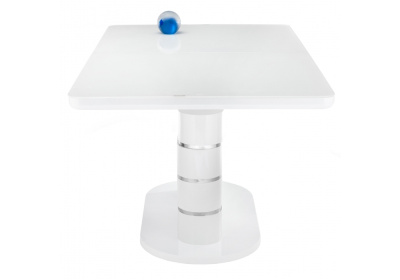Стол стеклянный Plas 140 super white. Фото