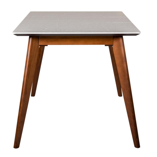 Стол Лунд раскладной 140-180 ОРЕХ-Мрамор Бьянко. Фото №8