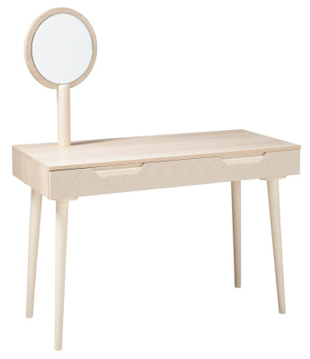 Зеркало для стола туалетного Сканди Жемчужно-белый фото Зеркало для стола туалетного Сканди Жемчужно-белый. Фото №2