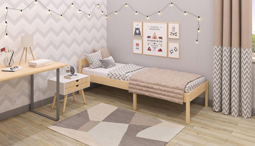 Кровать Polini Kids Simple, коричневый. Фото №9