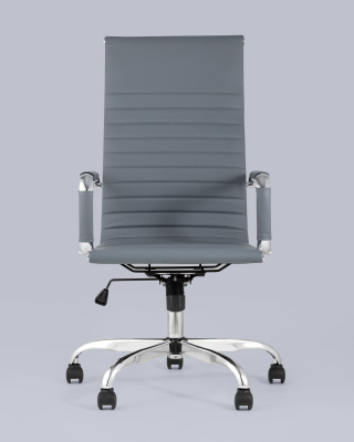 Кресло руководителя TopChairs City серый фото Кресло руководителя TopChairs City серый. Фото №5
