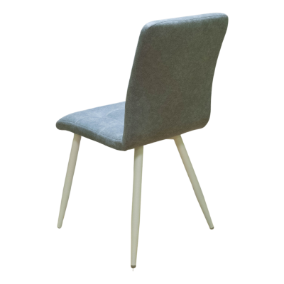 Стул Доби (Каркас (белый 9016 матовый) тк. коллекции Safari голубой 020) фото Стул Доби (Каркас (белый 9016 матовый) тк. коллекции Safari голубой 020). Фото №4