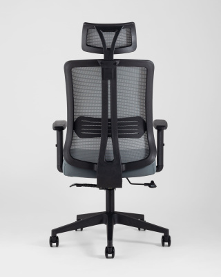 Кресло руководителя TopChairs Post серое фото Кресло руководителя TopChairs Post серое. Фото №5