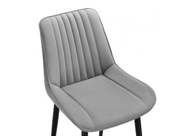 Стул Седа светло-серый / черный. Фото №5