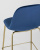 Стул полубарный Валенсия велюр синий золотые ножки фото Стул полубарный Валенсия велюр синий золотые ножки. Фото №8