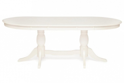 Стол обеденный LORENZO (Лоренцо) дерево гевея/мдф, 1067x1600+457x760см, pure white (402) фото Стол обеденный LORENZO (Лоренцо) дерево гевея/мдф, 1067x1600+457x760см, pure white (402). Фото