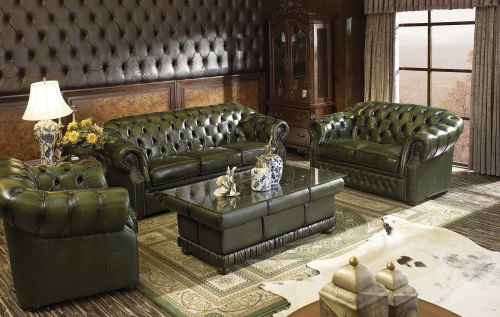 Диван-кровать B-128 (3-х местный) зеленый. Фото №4