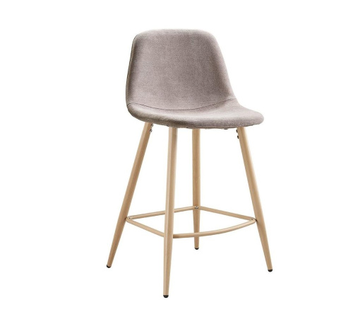 Стул полубарный 350S бежевый/дерево. Фото №1