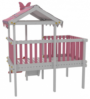 Комплекс игровой ДК7Р, розовый, серый. Фото