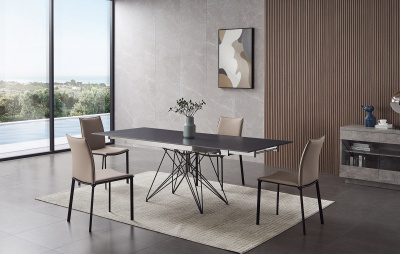 Стол Т041 камень черный матовый фото Стол Т041 камень черный матовый. Фото №4