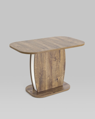 Стол Barrel 110-145*70 дуб Ка/белый. Фото