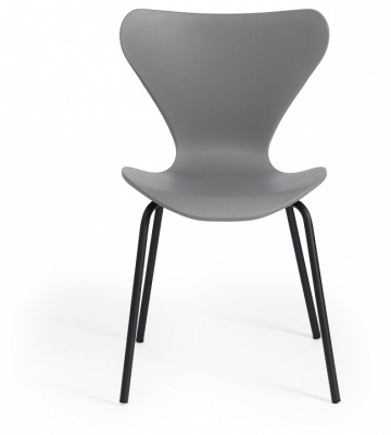 Стул Jacobsen  (mod DC 102)  пластик/металл, 50 х 46 х 82 см , серый 024/черный  (поставляется по 4 шт) фото Стул Jacobsen  (mod DC 102)  пластик/металл, 50 х 46 х 82 см , серый 024/черный  (поставляется по 4 шт). Фото №2